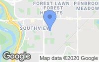 Map of South Calgary, AB