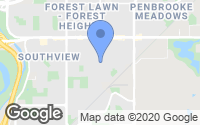 Map of South Calgary, AB